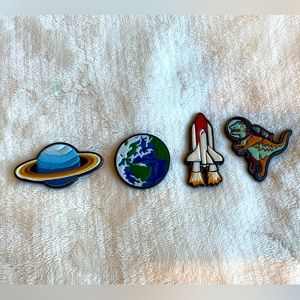 Coach Space Collection Set of Pins / Brooches